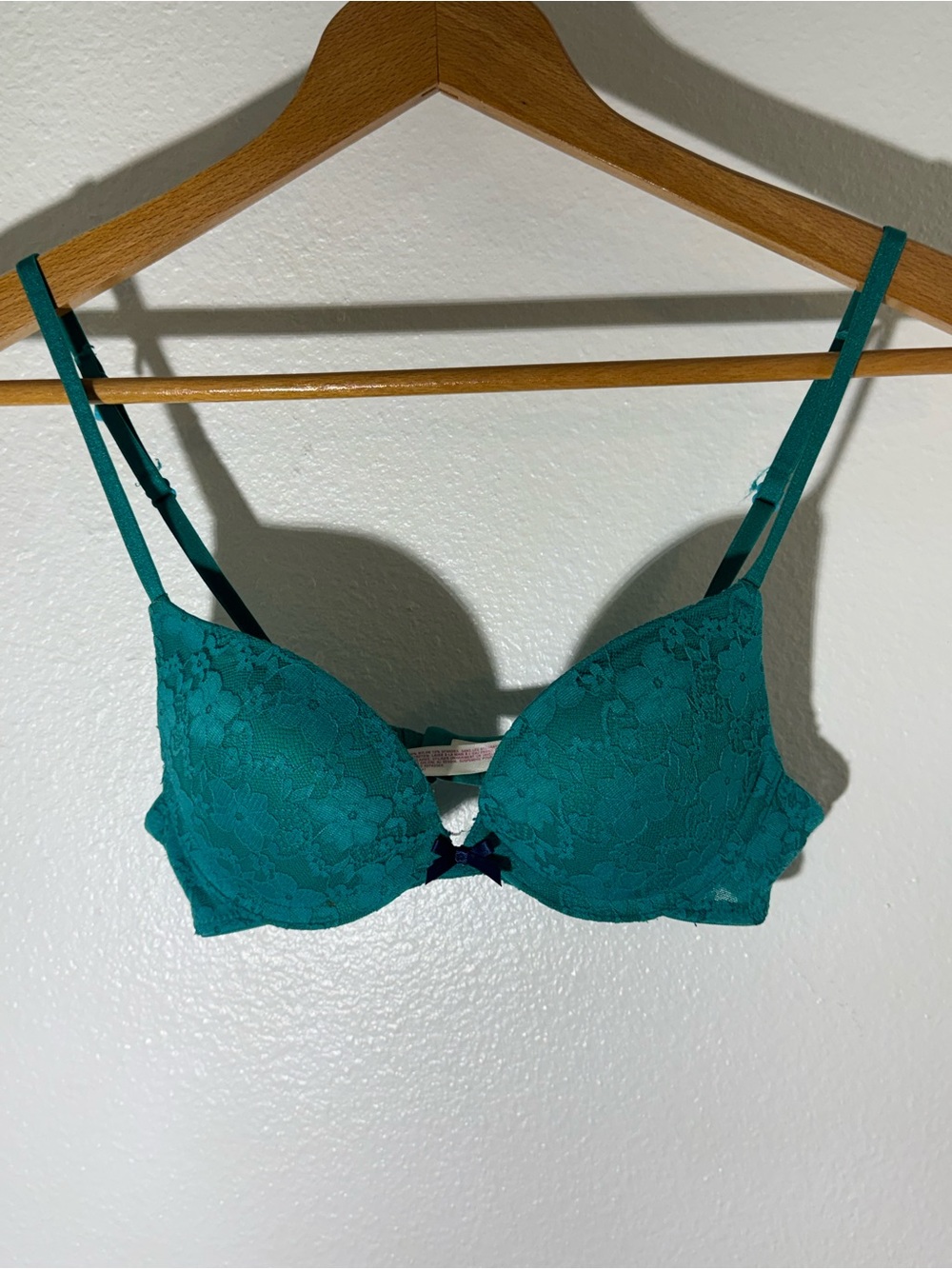Teal Lace Push-Up Bra - Women Intimates